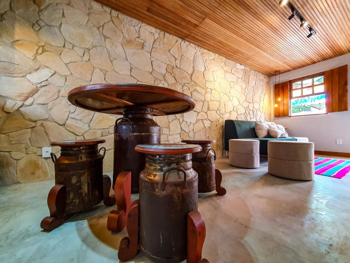 Casita Amarela Na Rua Mais Charmosa De Mucuge - Ba Villa Bagian luar foto