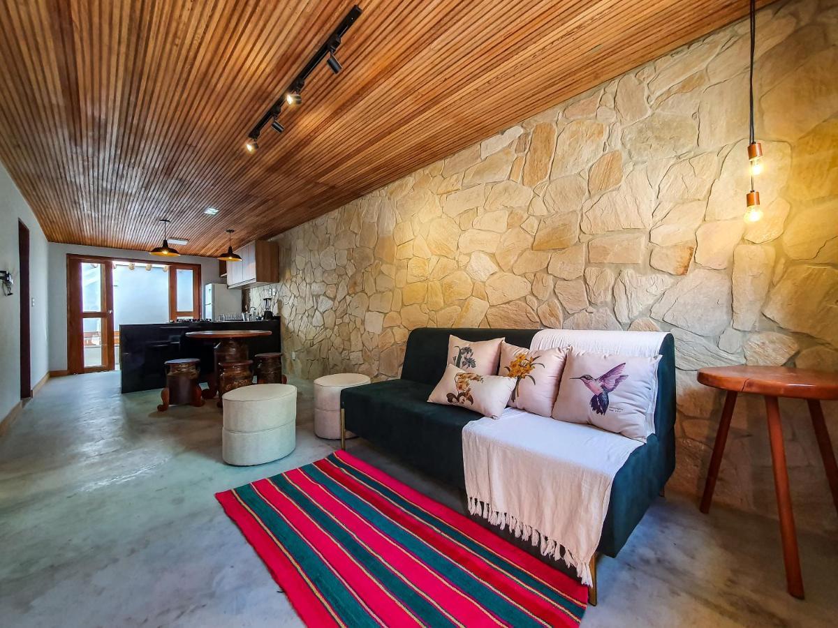 Casita Amarela Na Rua Mais Charmosa De Mucuge - Ba Villa Bagian luar foto